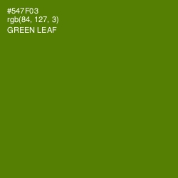#547F03 - Green Leaf Color Image